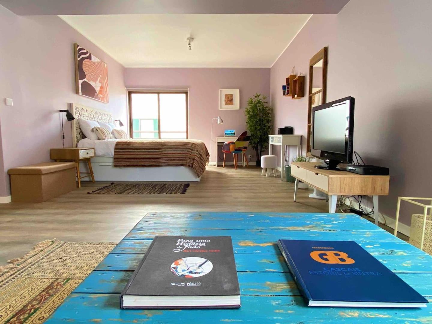 150M To Beach-Cosy Studiohistoric Oldtown Cascais Bagian luar foto